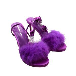 Madden Girl Women's Excitee Tie-up Feather Dress Sandals